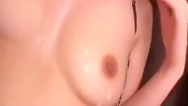 Horny Babe's Tits Covered in Cum After a Wild Gangbang Fuck Session.