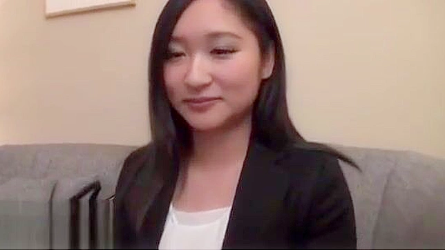 Japanese Assistant's Job Interview Leads to Wild Sex and Passionate Fucking.