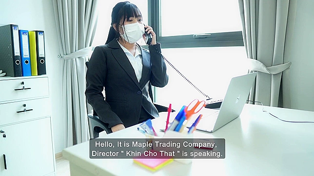 Filthy Japanese Office Bitch Giving Handjobs and Blowjobs to Whole Staff