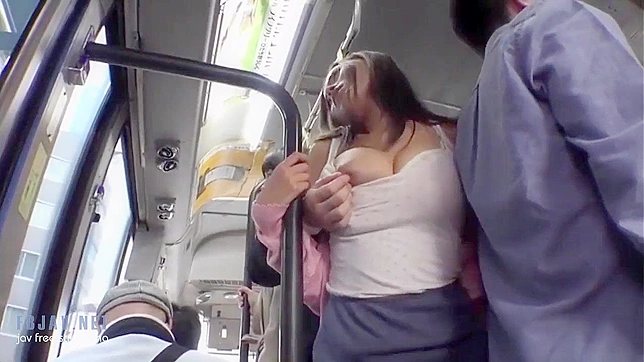 Crowded Bus Fuck - Japanese MILF Silently Banged by Stranger