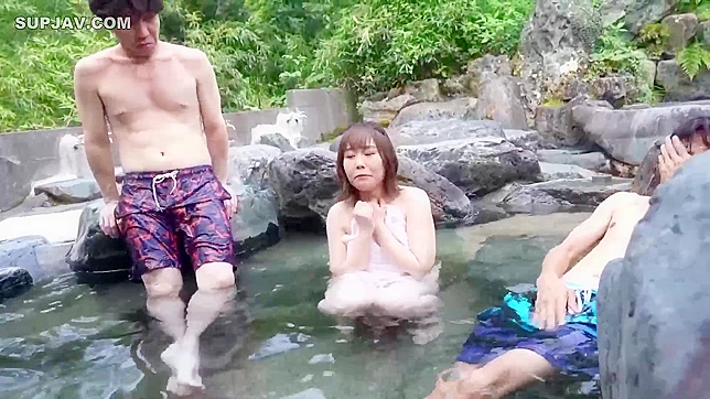 Hot Spring Orgy - Busty Japanese Babe Moans as Big Dick Fucks Her