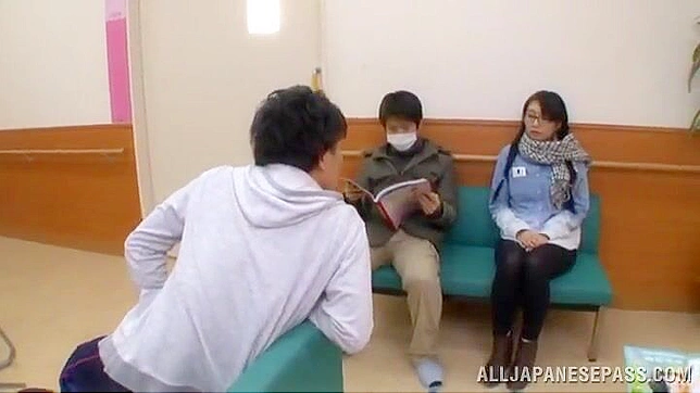 Horny Nurse Gets Fucked Hard at the Reception Desk