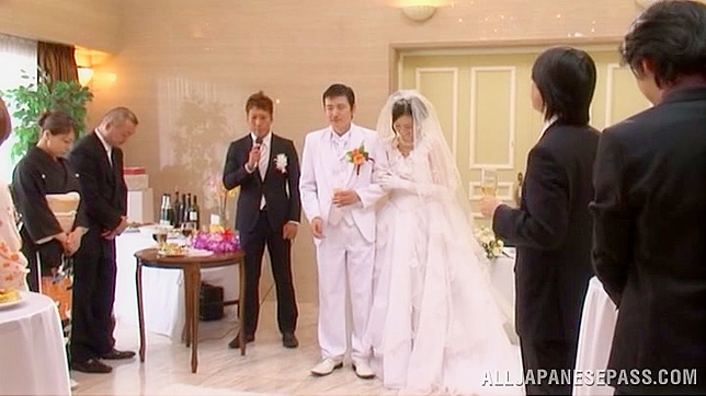 Japanese Bride Gets Fucked by Multiple Men After Wedding Ceremony