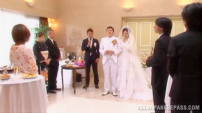 Japanese Bride Gets Fucked by Multiple Men After Wedding Ceremony