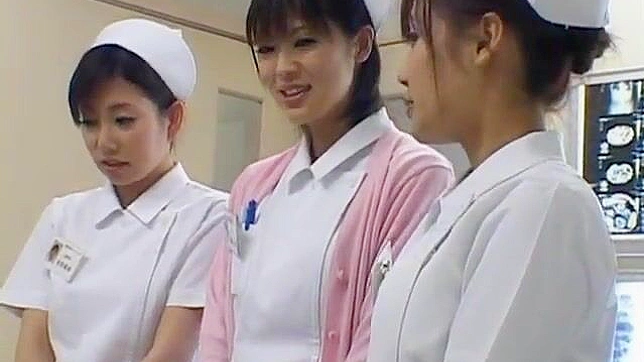 Sexy Nurses Take turns Riding One Hard Dick
