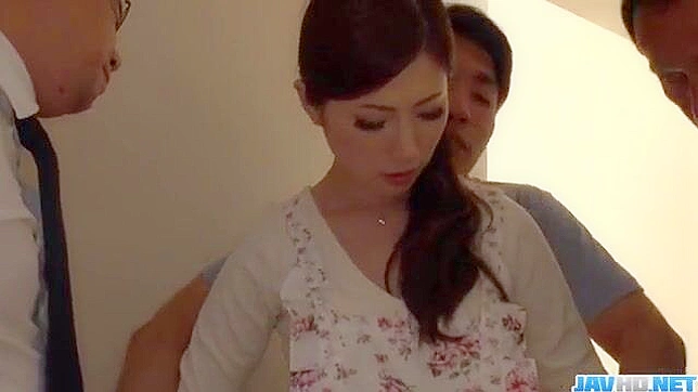 Wife Rina Koda Takes On Three Hungry Cocks in Wild Threesome