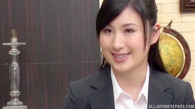 Shy Japanese Secretary Seino Iroha Gets Fucked Hard in Quick Office Sex Session