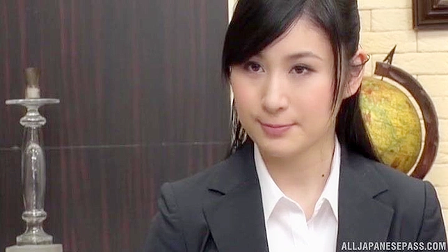 Shy Japanese Secretary Seino Iroha Gets Fucked Hard in Quick Office Sex Session