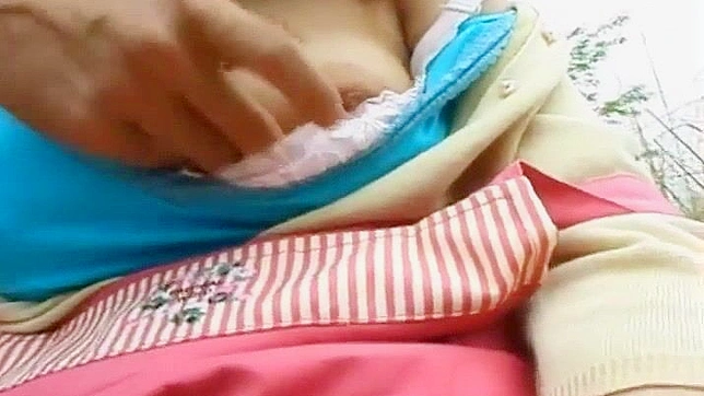 Slutty Japanese Babe Gets Her Hairy Pussy Fucked by the River