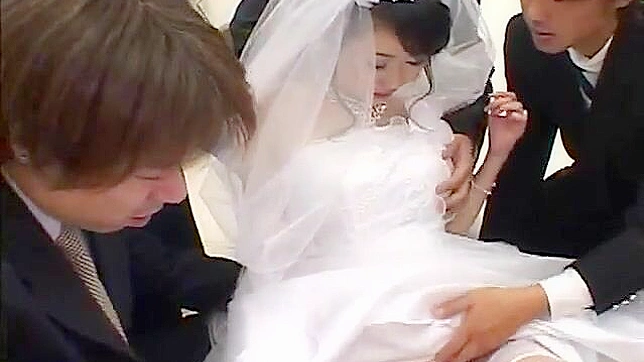 Busty Japanese Model Gets Naked with Three Horny Guys for Wild Fun