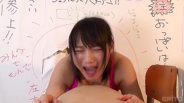 Kaho Shibuya Stuck in Wall as Friends Pound Her Relentlessly