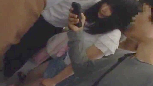 Japanese Cutie Gets Wild in Group Sex Adventure on the Bus