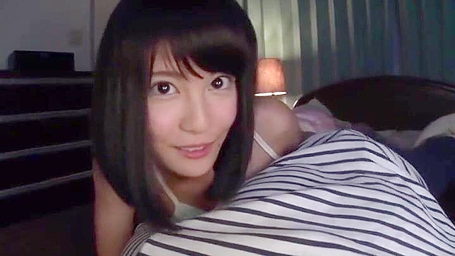 Succulent Japanese Brunette with Big Boobs Moans Loudly While Being Fucked
