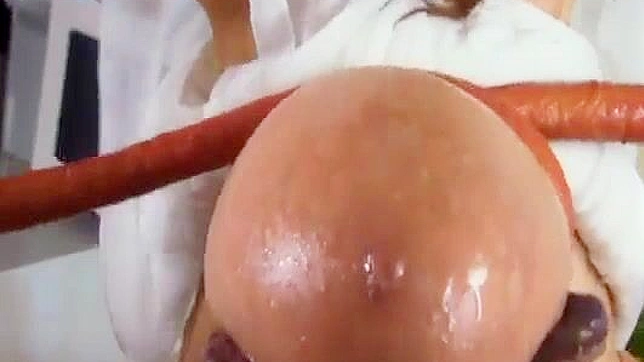 Busty Hitomi Tanaka Gets Wildly Fucked by Monster Cock in Kitchen