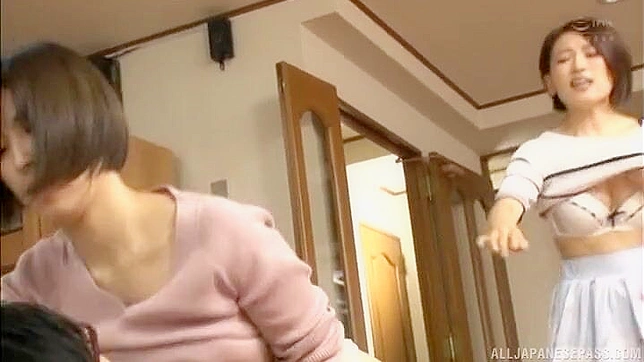 Lucky Guy Enjoying Hot FFM Threesome with Two Naughty Japanese Beauties