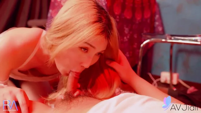 Blonde Chinese Ex-Girlfriend Sucks Dick and Rides Him Wildly