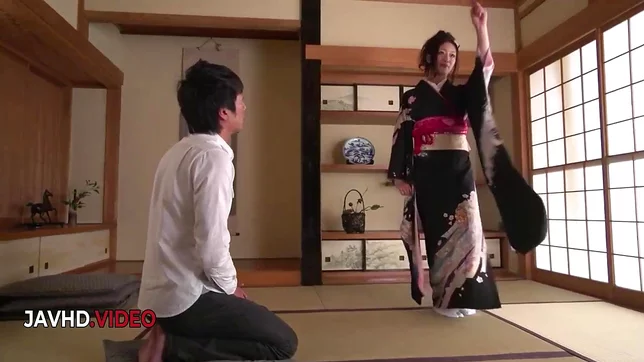 Kinky Asian Kimono Babe Delivers Sultry Blowjob in Seductive Forbidden Video