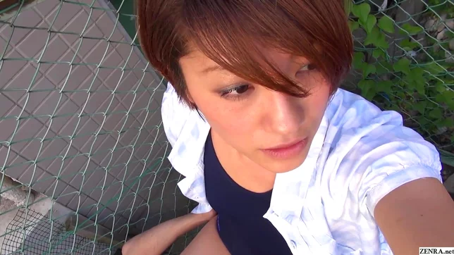 Short Hair Japanese Amateur Gives Sweaty Car Oral and Wild Outdoor Sex