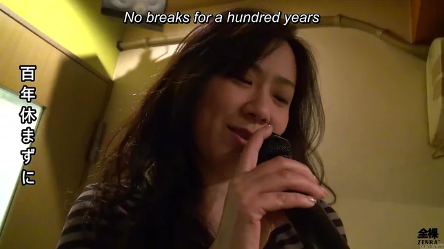 Hairy Japanese Wife Sings Karaoke in Love Hotel Then Takes a Thick Dick Fucking Hard