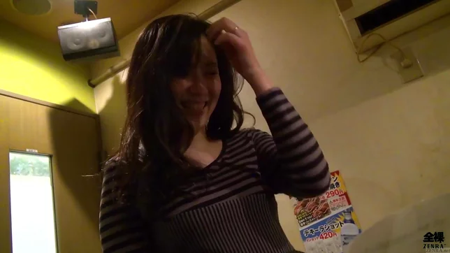 Hairy Japanese Wife Sings Karaoke in Love Hotel Then Takes a Thick Dick Fucking Hard