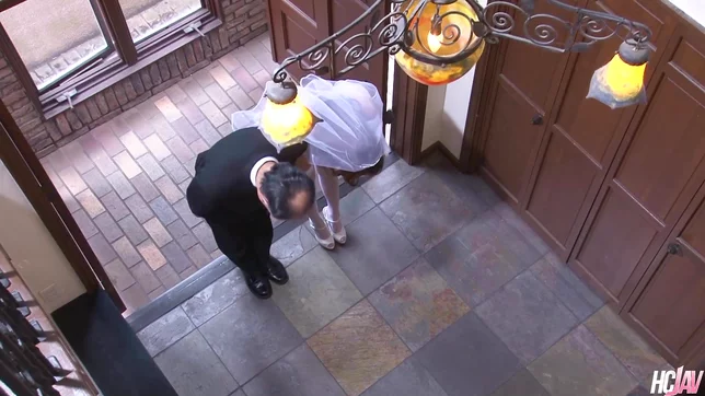 Japanese Bride Mirei Oomori Gets Gangbanged Raw on Her Wedding Day