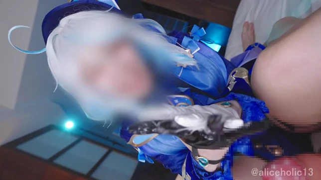 Furiina as Genshin Impact Femdom Stretches and Milks a Huge Dick Raw