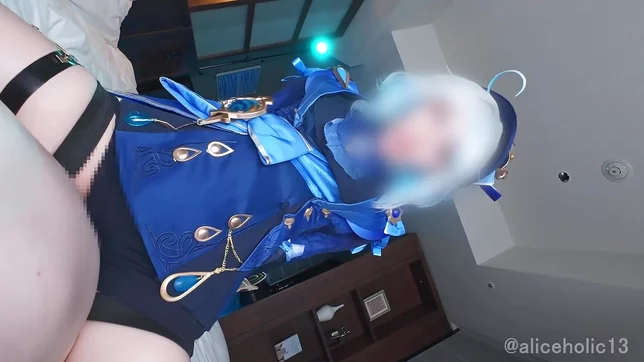 Furiina as Genshin Impact Femdom Stretches and Milks a Huge Dick Raw