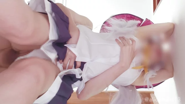 Elaina in Playful Cosplay Ends Up Soaked, Dumb, and Packed with Cum