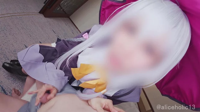 Elaina in Playful Cosplay Ends Up Soaked, Dumb, and Packed with Cum