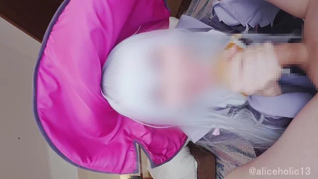 Elaina in Playful Cosplay Ends Up Soaked, Dumb, and Packed with Cum
