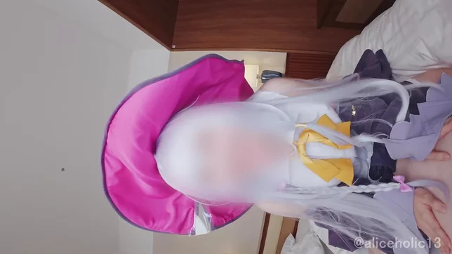 Elaina in Playful Cosplay Ends Up Soaked, Dumb, and Packed with Cum