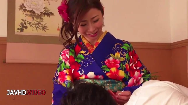 Kimono Beauty Delivers Mind-Blowing Blowjob Live on Camera