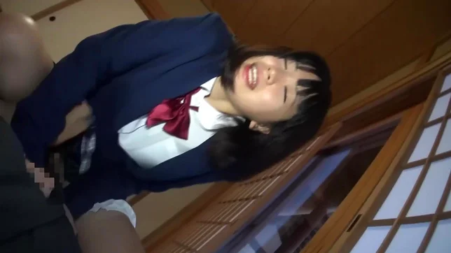 Amateur girl with tiny tits Yuna Kimino sucks and licks cock 2