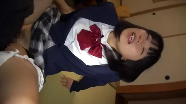 Amateur girl with tiny tits Yuna Kimino sucks and licks cock 2