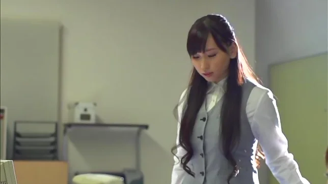 Hot Asian office babe Sayuki Kanno gives a sucks dick in the kitchen