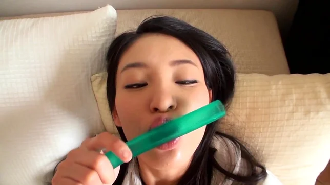 Lusty Japanese brunette Takikawa Kanon pleases pussy with toys 2