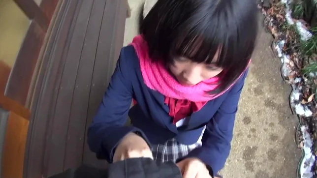 Amateur girl with tiny tits Yuna Kimino sucks and licks cock 6