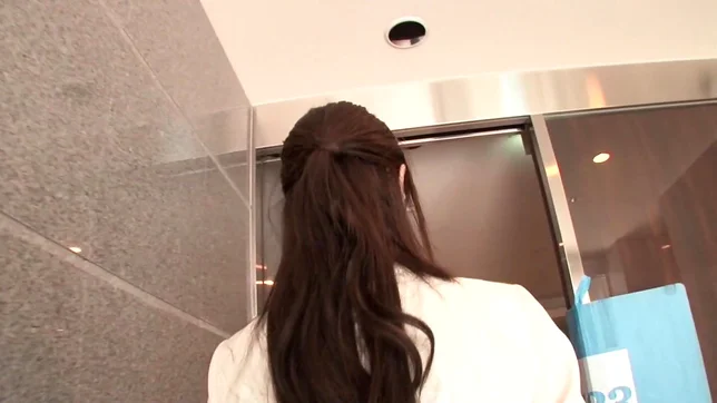 Skinny long-haired chick Shizuku Memori rides cock gets cum on face