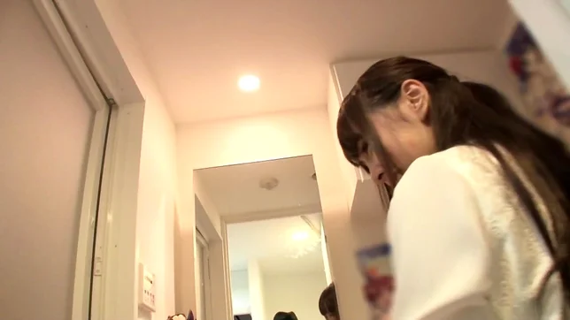 Skinny long-haired chick Shizuku Memori rides cock gets cum on face