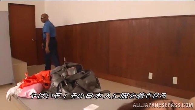 Japanese AV model Honami Uehara is drilled by black guys 2