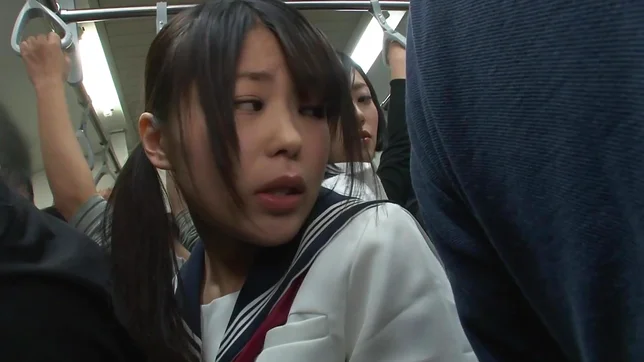 Sexy Asian lesbians Uta Kohaku and Karen Hazuki in public sex show 2