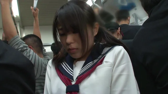 Sexy Asian lesbians Uta Kohaku and Karen Hazuki in public sex show 2