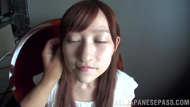 Cute Asian hottie Nozomi Anzaki masturbates pussy and rides hard rod 2