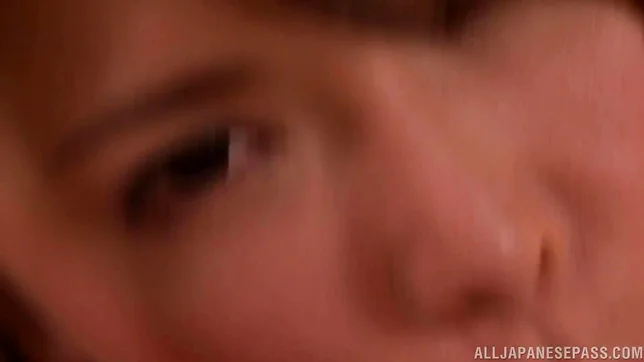 Exquisite Asian milf Anri Okita sucks and rides hard boner 5