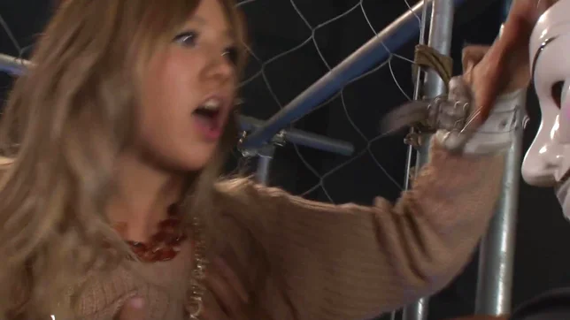 Stunning Asian babe Karen Uehara gets her shaved pussy drilled hard