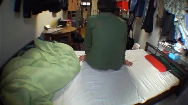 Horny teen couple Aki Nagashima make love in front of their camera 3