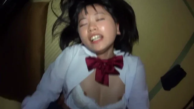 Amateur girl with tiny tits Yuna Kimino sucks and licks cock 4