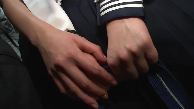 Sexy Asian lesbians Uta Kohaku and Karen Hazuki in public sex show 5