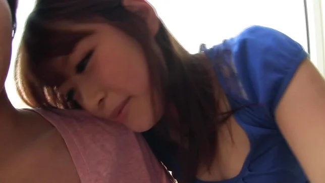 Sexy sweetie in fishnet stokings and lingerie Ai Asakura rides on cock 3