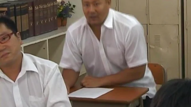 Moe Kimishima Japanese beauty gangbang school sex 5